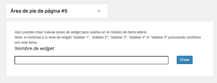 Crear Area De Widget WordPress