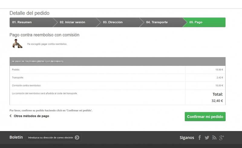 modulo contra reembolso