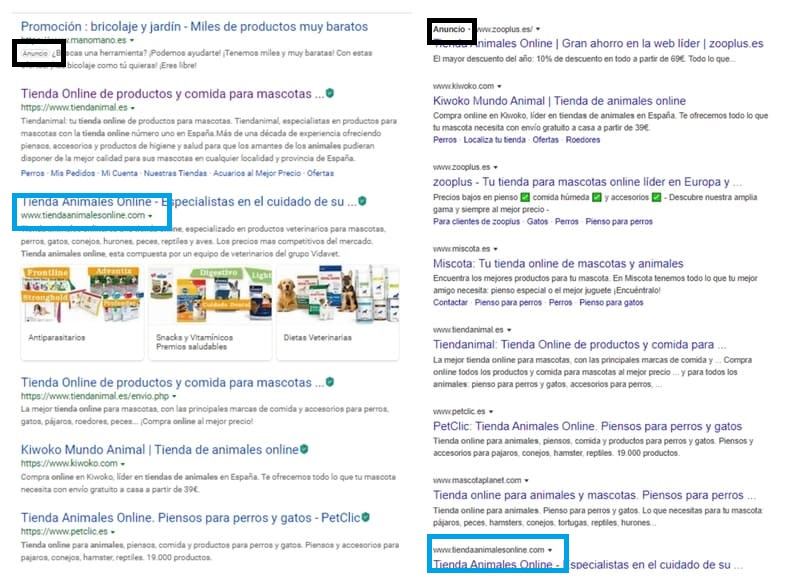 O Bing tem mais em conta o nome de domínio exato
