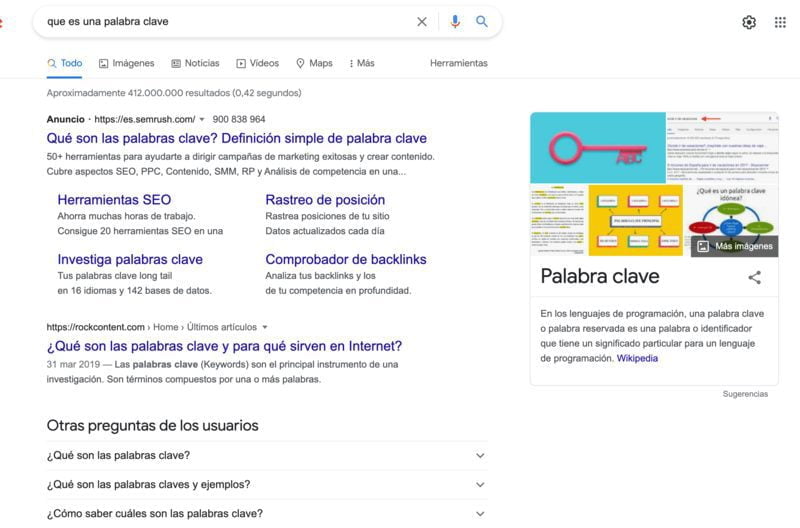 Palabras Clave Informativas
